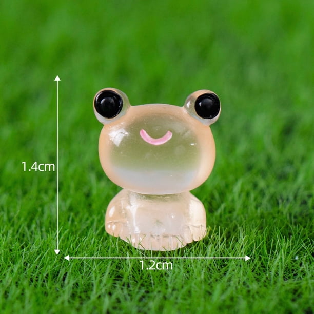 Miniatura luminosa que brilla en la oscuridad Accesorios para jardín de hadas Figuras de animales Microadornos Kit de bricolaje Decoración de resina Patio exterior Jardín
