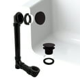 thumbnail image 3 of Westbrass Sch. 40 ABS Bathtub Drainage System with Tip-Toe Drain and No-Hole Elbow Cover, Oil Rubbed Bronze (4-Pack), 3 of 13