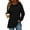 Black, variant on Hoodies for Womens Dressy Split Hem Hooded Sweatshirts Casual Long Sleeve Pullovers Outwears Solid Color Comfy Loose Fit Tops with Pockets