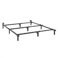 Mainstays 7" TwinQueen Adjustable Metal Bed Frame, Black, Box Spring