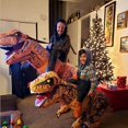 thumbnail image 3 of Disfraz de dinosaurio inflable para adultos, disfraz de T-rex inflable para montar, disfraz divertido para fiesta de Halloween, disfraz de dinosaurio para fiesta de disfraces, 3 of 5