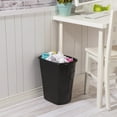 thumbnail image 4 of Sterilite Small Bathroom Trash Can, 5.5 Gallon Plastic Garbage Bucket Bin with No Lid, Black, 4 of 8