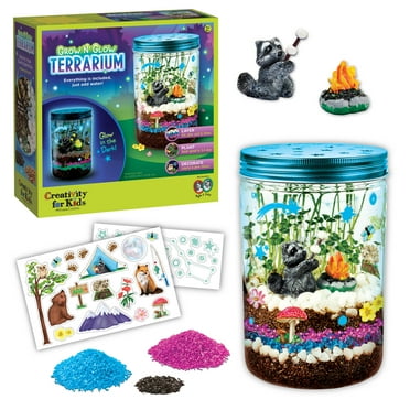 Creativity for Kids Grow N’ Glow Terrarium – Child Craft Activity for Boys and Girls