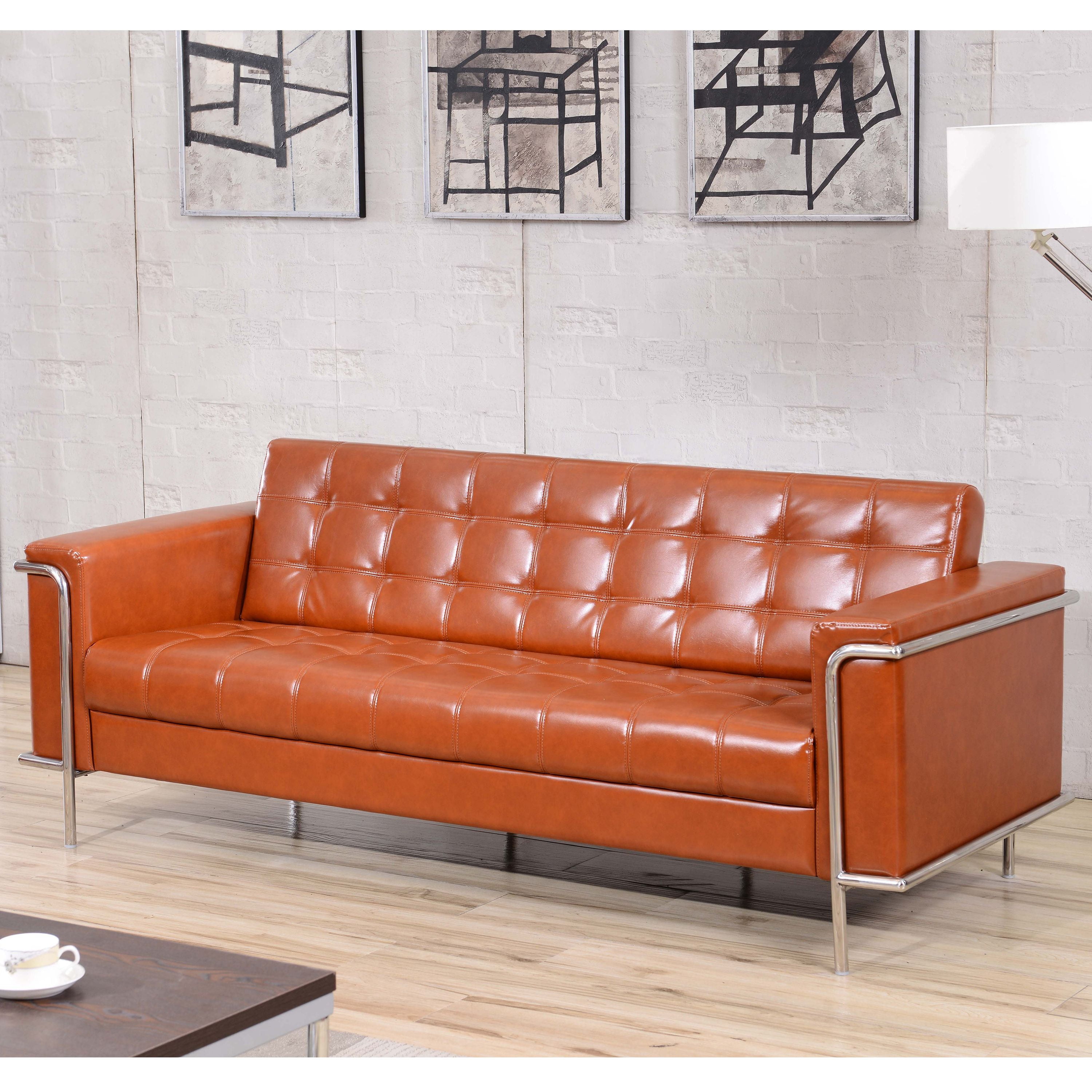 Flash Furniture HERCULES Lesley Series Contemporary Cognac LeatherSoft