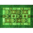 thumbnail image 1 of Ahgly Company Indoor Rectangle Abstract Green Modern Area Rugs, 5' x 8', 1 of 4