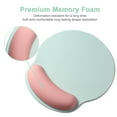 thumbnail image 3 of Ergonomic Candy-Color Mouse Pad, with Gel Wrist Rest Support, Non-Slip for Home Office Working, 3 of 6