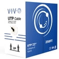 thumbnail image 1 of Cable Ethernet VIVO CABLE-V019 Cat6, 250 pies, resistente al agua, negro, 1 of 9
