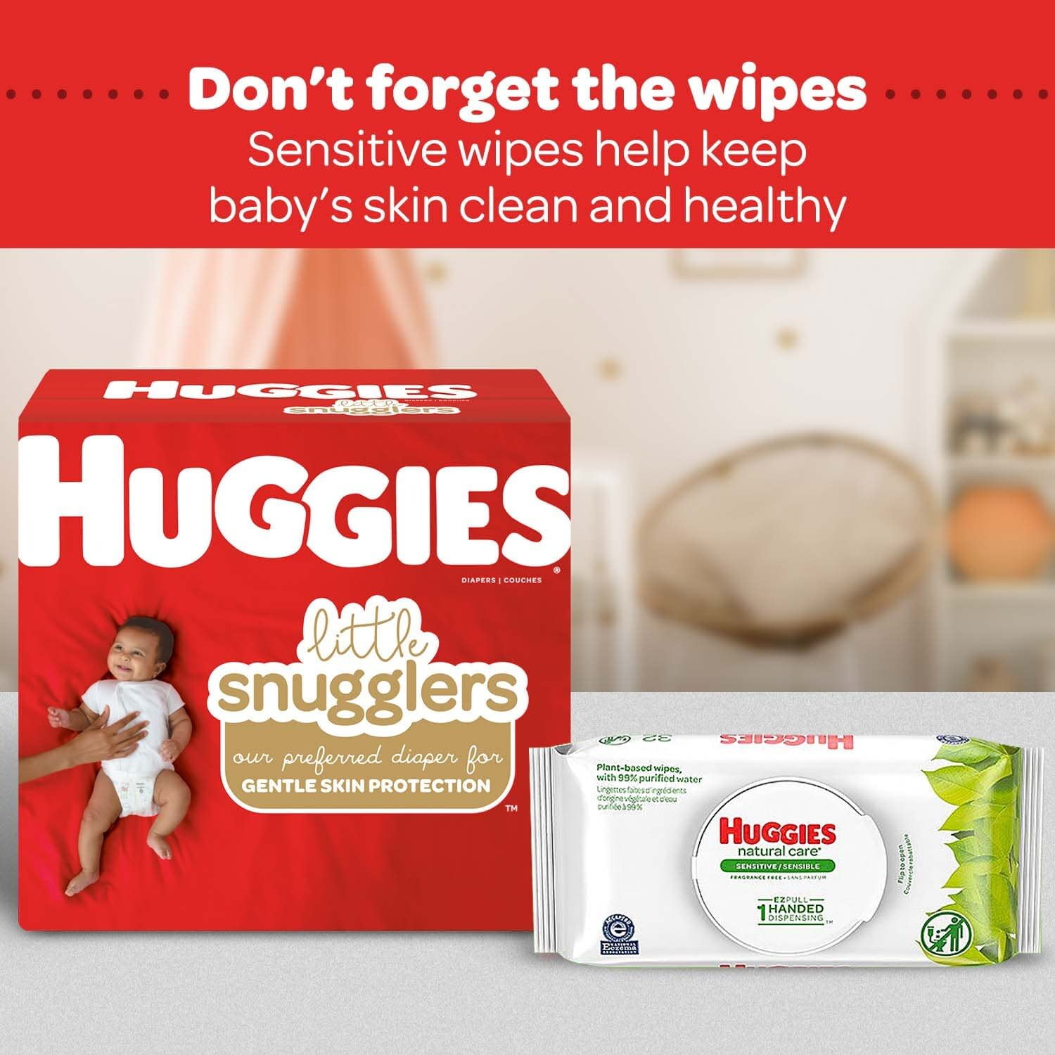 HUGGIES - Huggies Little Movers Disney Baby Size 4 Diapers 58 Pack (58  count)