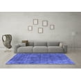thumbnail image 3 of Ahgly Company Indoor Rectangle Oriental Blue Industrial Area Rugs, 2' x 4', 3 of 4