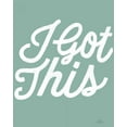 thumbnail image 2 of Marshall, Laura 12x14 Gold Ornate Wood Framed with Double Matting Museum Art Print Titled - Positivity VII I Got This, 2 of 4