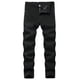 thumbnail image 1 of Pantalones Casuales Elásticos Lavados Sólidos Con Cierre de Cremallera Para Hombres Pantalones Vaqueros Odeerbi  ODB-6, 1 of 8
