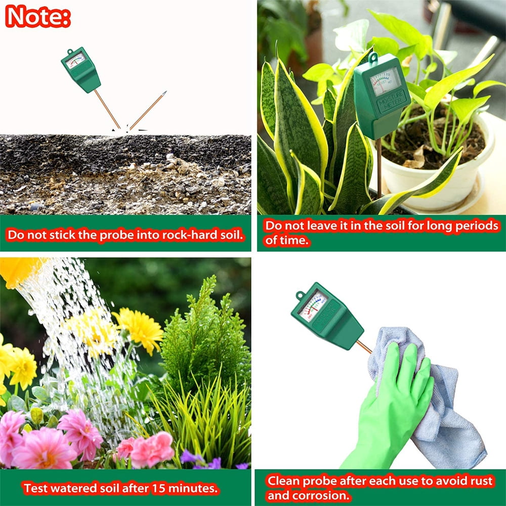 Testeur Sol 3-en-1 – Hygromètre PH Et Lumière Pour Plantes D'intérieur Et Jardin – Facile à Utiliser Sans Pile, 29 Cm - 2