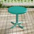 thumbnail image 2 of Crosley Furniture Table d'Appoint Rétro en Métal pour Patio, Fini Turquoise Lustré, 2 of 5