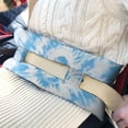 thumbnail image 3 of Retro Tie Dye Post Surgery Pillow - 2-Inch Thick Seatbelt Protector for Heart/Breast Surgery Recovery - Machine Washable & Travel-Friendly (Psychedelic Swirl), 3 of 7