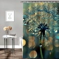 thumbnail image 2 of Orinice Dandelion Water Droplets Bathroom Decor Set with Hooks Multi-Size Colorful Luxury Graphic Print Polyester Fashion Shower Curtain Set 60x72, 2 of 7
