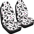 thumbnail image 3 of XYZCANDO Set of 2 Auto Seat Covers Set for Interior Car Seat Covers Protector Decorative, SUV Van Sedan Car Front Seat Covers, Cowhide Pattern, 3 of 10