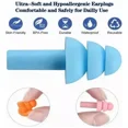 thumbnail image 3 of FOOFOO Antifaz 3d Para Dormir Adjustable Respirable 5 Tapones Oidos Negro 1, 3 of 8