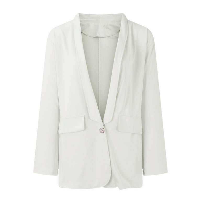 Zara white top crepe blazer