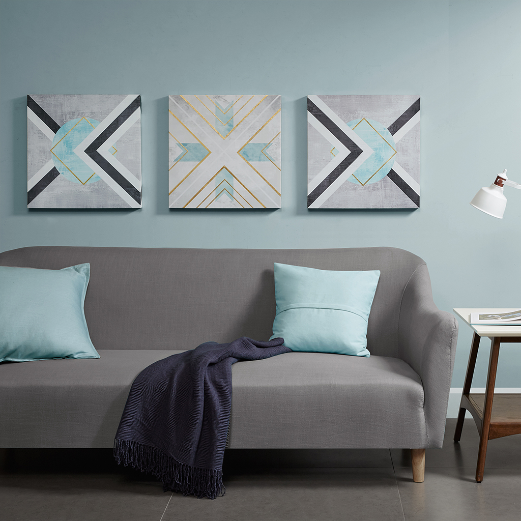 urban habitat axis printed canvas wall art 3piece set