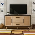 thumbnail image 3 of 59 inch rattan storage cabinet, 3 of 15