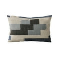 thumbnail image 5 of Plutus Brands Blue Plutus Blocks Stripe Luxury Throw Pillow 24 in x 24in, Double Sided 24" x 24", 5 of 9
