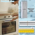 thumbnail image 2 of SNOMEL Velvet Refrigerator Door Handle Covers Set of 4, Washable Fridge Handle Covers, Keep Kitchen Clean Appliance Handle Covers Protector for Microwave Oven Dishwasher Light Gray (Gray), 2 of 7