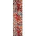 thumbnail image 2 of SAFAVIEH Valencia Anastasia Floral Polyester Runner Rug, Multi, 2'3" x 10', 2 of 6