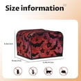thumbnail image 5 of Daiia Bats And Spiders Pattern 4 slice Toaster Cover, Toaster Appliance Dust-proof Cover For Kitchen Small Appliance Dust Cover and Fingerprint Protection, 5 of 7