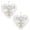 White-2pc($3.5/count), variant on A Friend is God's Way Religious Ornament, 2pc Handcrafted Ocean-Inspired Pendant, Heart Shaped Cross Friendship ,Heart Acrylic Hanging Decorations, Birthday Christian Gifts for Best Friend Women