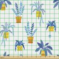 thumbnail image 2 of Botanical Fabric by the Yard Upholstery, View of Various Plantation in Pots Garden Elements, Decorative Fabric for DIY and Home Accents, Multicolor by Ambesonne, 2 of 5