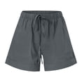 thumbnail image 4 of Tnhcen Women's Plus Size Summer Pajama Shorts 100% Cotton Drawstring Casual Lounge Shorts with Pockets Sleepwear for Women S - 5XL, 4 of 6