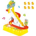 thumbnail image 1 of Pista de carreras de patos de juguete, pato eléctrico que sube escaleras, montaña rusa de patos de juguete, juego de escaleras de pato eléctrico que sube, respuesta rápida, 1 of 9