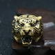 thumbnail image 2 of Anillo de gótico de Metal con cabeza de tigre y para hombre, joyería de fiesta Vintage jinwen Anillo de cabeza de tigre, 2 of 8