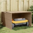 thumbnail image 1 of vidaXL Robot Mower Garage Beige 86x90x52/57 cm Poly Rattan, 1 of 5