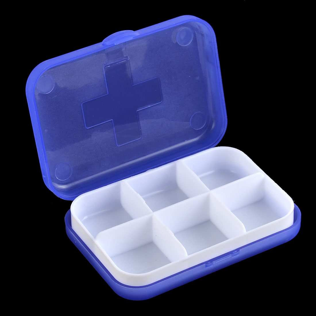 Plastic Rectangle Design Medicine Pill Container Storage Box Case Clear Blue Walmart Canada