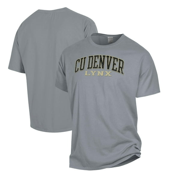 Men's ComfortWash Gray CU Denver Lynx Garment Washed T-Shirt