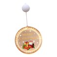 thumbnail image 1 of Adorno navideño con luz para ventana, adorno navideño para colgar en interiores, para fiestas Patrón de caja de regalo, 1 of 8