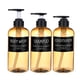 thumbnail image 1 of Bearachild 3Pc Foaming Soap Dispenser Lotion Shampoo Pump Bottle - Juegos de accesorios de baño Etiqueta negra amarilla 500 ml, 1 of 1