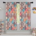 thumbnail image 5 of Blackout Kids Curtains,Multicolor Ethnic Geometric Pattern Childrens Insulated Curtains Set Of 2,Bedroom Essentials,Toddler Room Decor 42x63in(106x160cm), 5 of 5