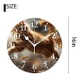 thumbnail image 2 of 16 Inch Wall Clock Battery Operated Silent Clock Decorative for Office, Kitchen, Outdoor, Living Room，Cute Cat Galaxy Sky Delicate, 2 of 4