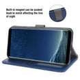 thumbnail image 2 of Mobile Phone Cover for Samsung S8, Cover Premium Pu Leather Tpu Flip Cover Magnetic Closure Card Compartment Stand Function Wallet with Lanyard Protective Cover, 2 of 7