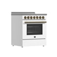 thumbnail image 4 of Forno Paolo 30" Freestanding Electric Range in White, 4.38 cu.ft. True Convection Oven, 4 of 5