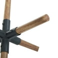 thumbnail image 6 of 6", 4"H Brown Wood Jack Sculpture with Black Metal Centers, by DecMode (2 Count), 6 of 9