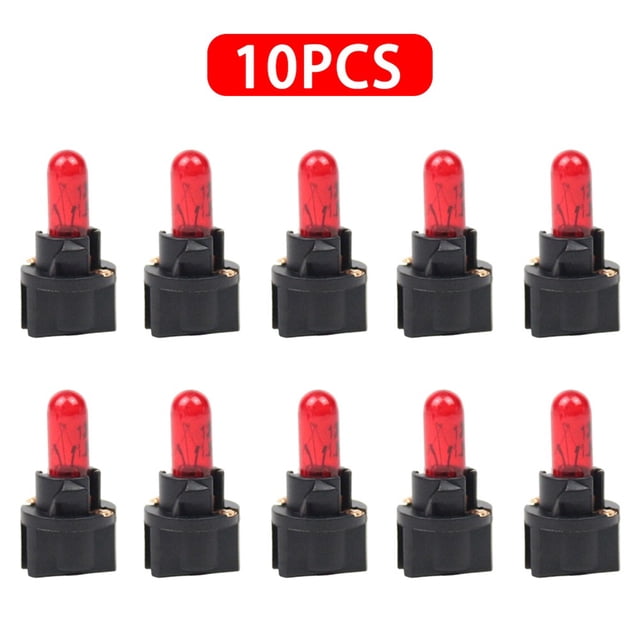 BUYISI T Led Bulbs Car Led Bulb Air Conditioning Easy Installation Fitment High Brightness Led Bulb Light Low Power Consumption Red