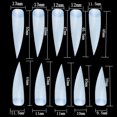 thumbnail image 2 of 500PCS Fake Nails Stiletto 10 Sizes Full Cover Artificial Nails False Nails, 2 of 7