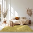 thumbnail image 2 of Yellow Stylish Hand-Tufted Wool Transitional Geometric Marla Rug, 2 of 5