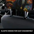 thumbnail image 6 of 2 PCS Car Headrest Cover, Black Cat Psychedelic Art Soft Car Seat Head Rest Cover Protector Interior Car Accessories Seat Covers for Cars Truck Auto Only Covers, 6 of 8