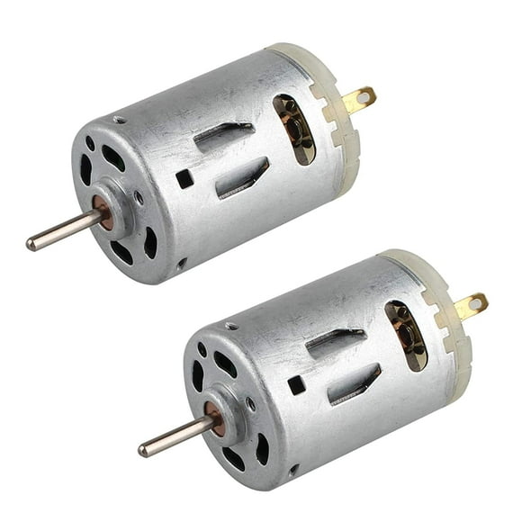 2PCS 385 Micro Motor DC 12V 10000RPM 2.3mm Shaft Micro Strong Magnet Carbon Brush DC Motor for DIY Toys