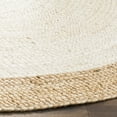 thumbnail image 3 of SAFAVIEH Natural Fiber Cebrail Braided Jute Area Rug, Ivory/Natural, 5' x 5' Round, 3 of 5