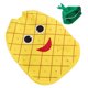 thumbnail image 5 of 1 pieza de disfraz de diseño de frutas y verduras para niños, divertido y creativo, disfraz de actuación, disfraz de fiesta para niños, accesorio de desfile de moda (forma de piña), 5 of 5